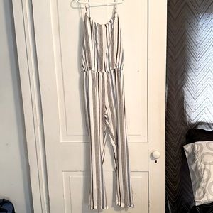 Striped jumpsuit- Size large but fits more like Medium